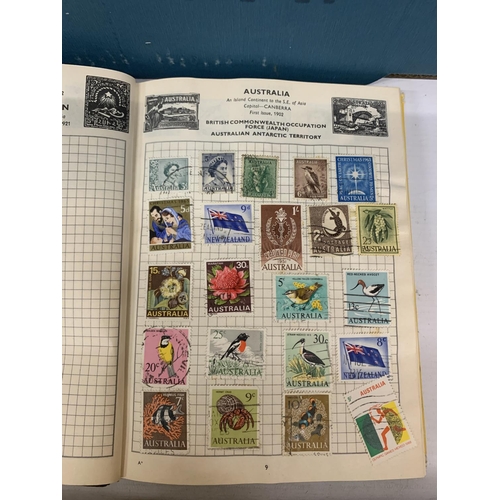 496 - A LARGE COLLECTION OF ASSOERTED STAMPS TO INCLUDE WORLD AND BRITISH EXAMPLES ETC.