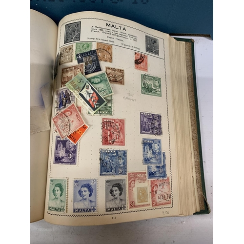 496 - A LARGE COLLECTION OF ASSOERTED STAMPS TO INCLUDE WORLD AND BRITISH EXAMPLES ETC.