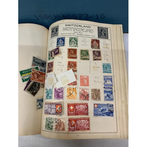 496 - A LARGE COLLECTION OF ASSOERTED STAMPS TO INCLUDE WORLD AND BRITISH EXAMPLES ETC.