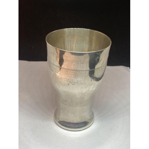 94 - A MARKED 900 SILVER BEAKER