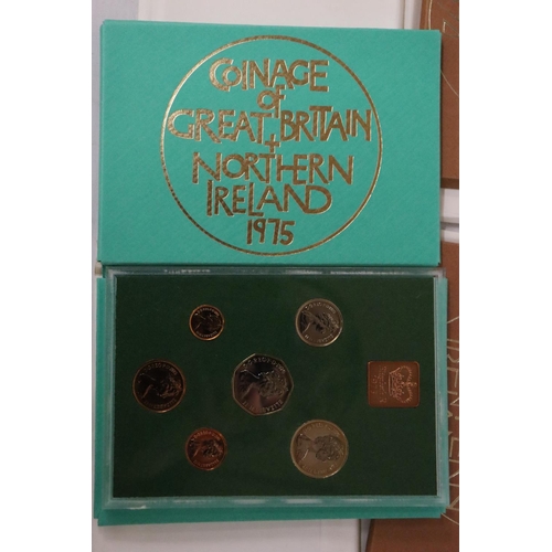 345 - UK & NI , 2 X 1972, 2 X’73, 2 X ’74 AND 2 X ’75 YEAR PACKS OF COINS CONTAINED IN ENVELOPE