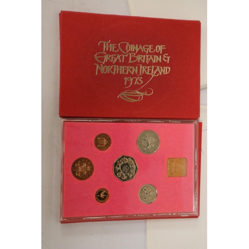 345 - UK & NI , 2 X 1972, 2 X’73, 2 X ’74 AND 2 X ’75 YEAR PACKS OF COINS CONTAINED IN ENVELOPE