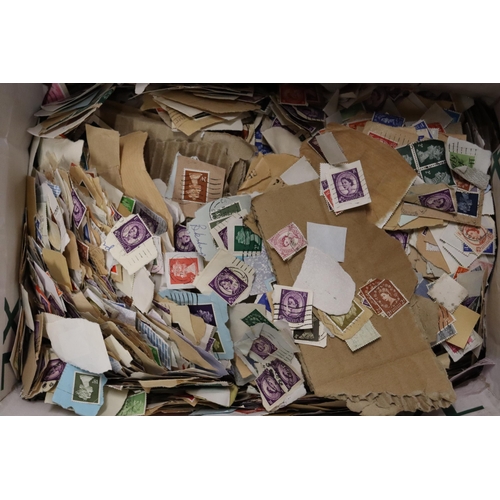 394 - A BOX OF LOOSE GB STAMPS