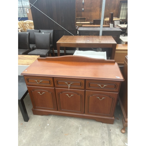 2853 - A CHERRY WOOD SIDEBOARD