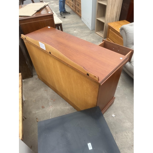 2853 - A CHERRY WOOD SIDEBOARD