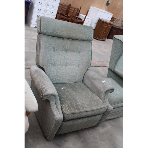 2939 - A PARKER KNOLL RECLINER CHAIR, MODEL NO. N30