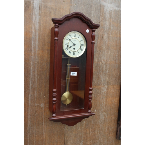 2973 - A MODERN HERMLE WALL CLOCK