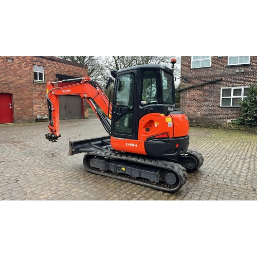 23 - 2019 KUBOTA  U48-4 COMPACT EXCAVATOR 552 HOURS WITH HYDRAULIC  QUICK HITCH TO BE SOLD WITH 4 BUCKETS... 