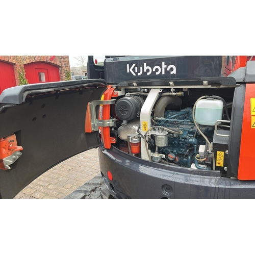 23 - 2019 KUBOTA  U48-4 COMPACT EXCAVATOR 552 HOURS WITH HYDRAULIC  QUICK HITCH TO BE SOLD WITH 4 BUCKETS... 