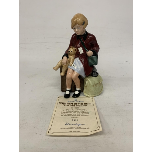 713 - A ROYAL DOULTON FIGURE WITH CERTIFICATE 