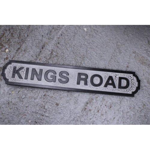 202 - A 'KINGS ROAD' SIGN, 78CM X 14CM