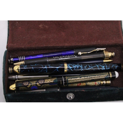 263 - A COLLECTION OF EIGHT VINTAGE PENS