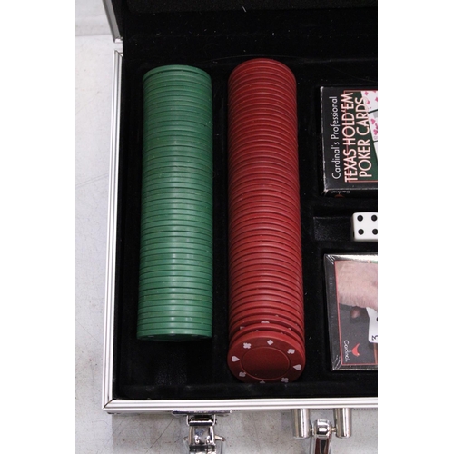 274 - A POKER SET IN ALUMINIUM FLIGHT CASE