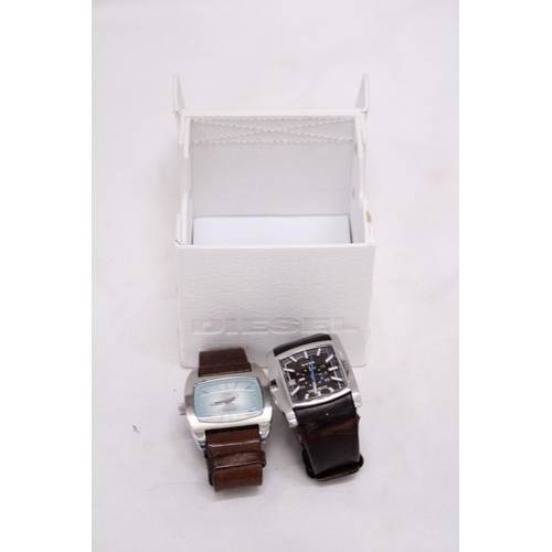 275 - TWO DIESEL WATCHES - IN DIESEL BOX