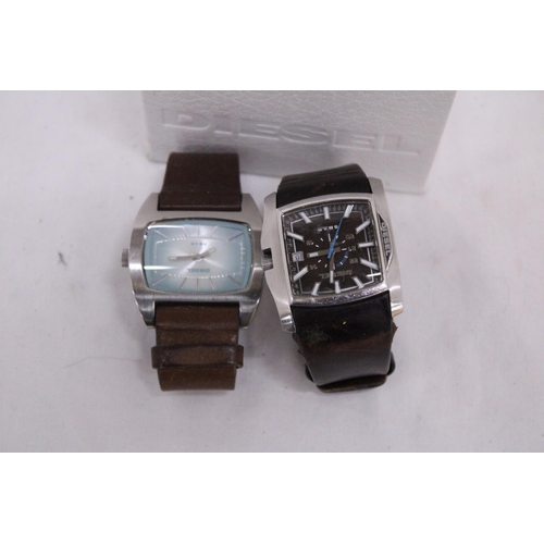 275 - TWO DIESEL WATCHES - IN DIESEL BOX