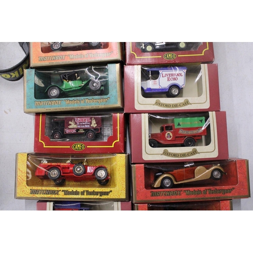 281 - TWENTY BOXED MATCHBOX AND OXFORD DIE-CAST CARS