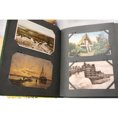 283 - TWO POSTCARD ALBUMS INCLUDING YORK, WARWICK CASTLE ETC