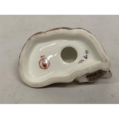 740 - A ROYAL CROWN DERBY SLEEPING CAT (FIRSTS)