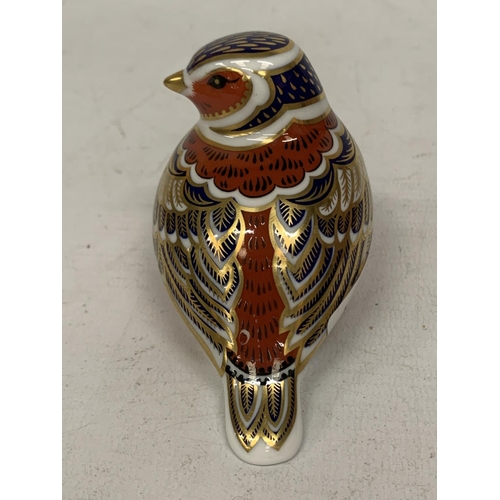 742 - A ROYAL CROWN DERBY CHAFFINCH (SECONDS)