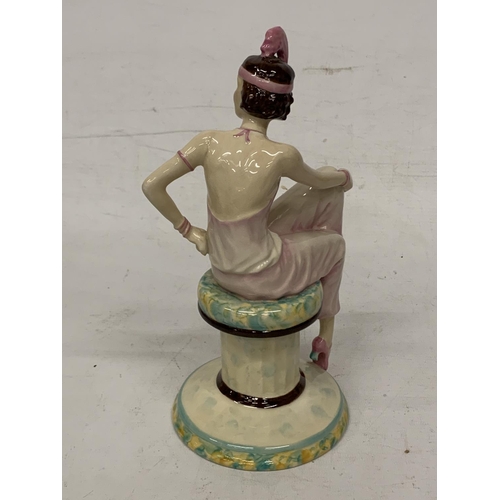 744 - A LIMITED EDITIONM PEGGY DAVIS 'DANIELLE' FIGURINE (SIGNED IN GOLD)