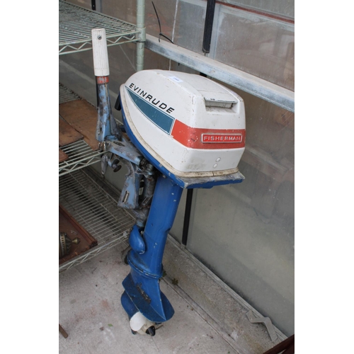 1548 - A FISHERMAN EVINRUDE OUTBOARD MOTOR