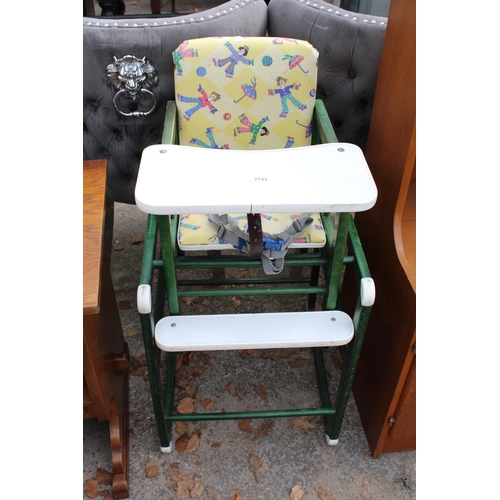 2731 - A MODERN CHILDS HIGH CHAIR