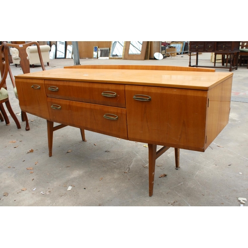 2787 - A MID 20TH CENTURY MEREDEW SATINWOOD DRESSING TABLE BASE, BY MEREDEW, 62