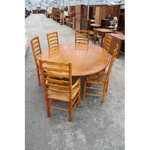 2802 - A GEORGIAN STYLE OVAL OAK WAKES TABLE, 77