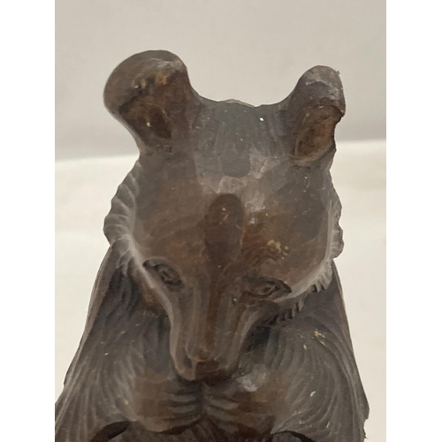 23 - A BAVARIAN BLACK FOREST BEAR WITH BARRELL