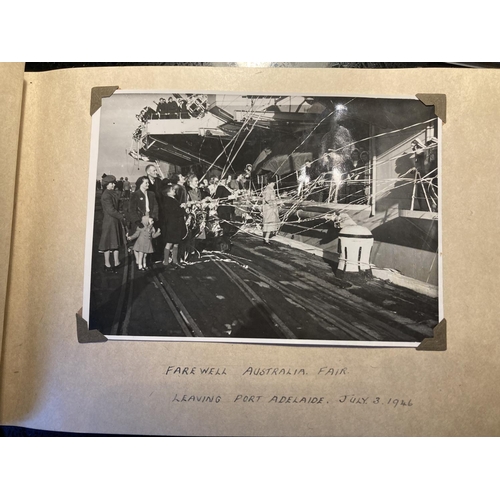 320A - A WORLD WAR II PHOTOGRAPH ALBUM CONTAINING PHOTOGRAPHS OF THE JAPANESE SIGNING OF THE INSTRUMENT OF ... 