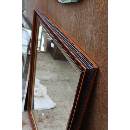 2883 - A GALLERY FRAMING 'TRAFALGAR' BEVEL EDGED WALL MIRROR, 46