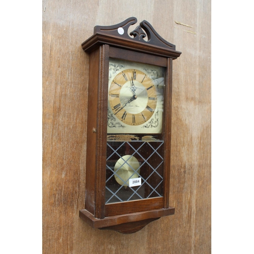 2884 - A LONDON CLOCK CO. QUARTZ WALL CLOCK