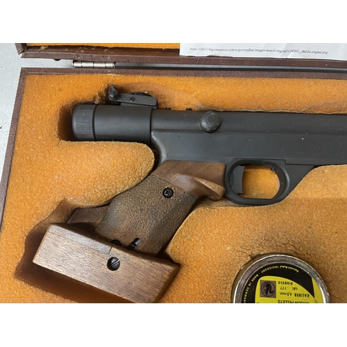 346 - A BOXED 'ORIGINAL' MOD 10 .177 CALIBRE AIR PISTOL, 18CM BARREL, SERIAL NUMBER 07425, LENGTH 41CM, TI... 