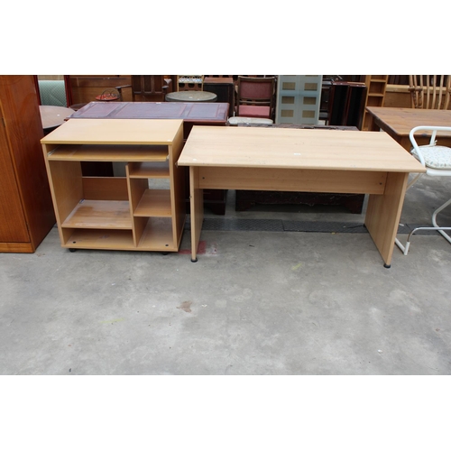 2918 - A MODERN OFFICE TABLE, 55