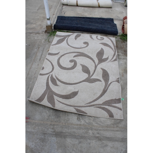 2498 - TWO VARIOUS MODERN RUGS