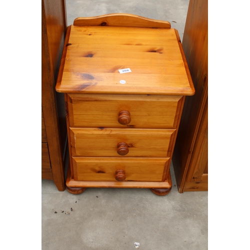 2958 - A MODERN PINE BEDSIDE CHEST