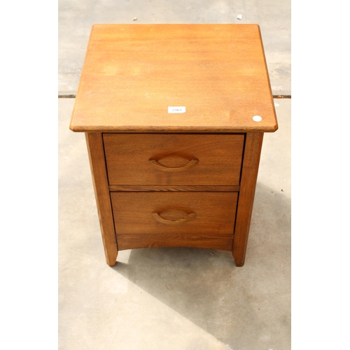 2961 - A MODERN OAK BEDSIDE CHEST