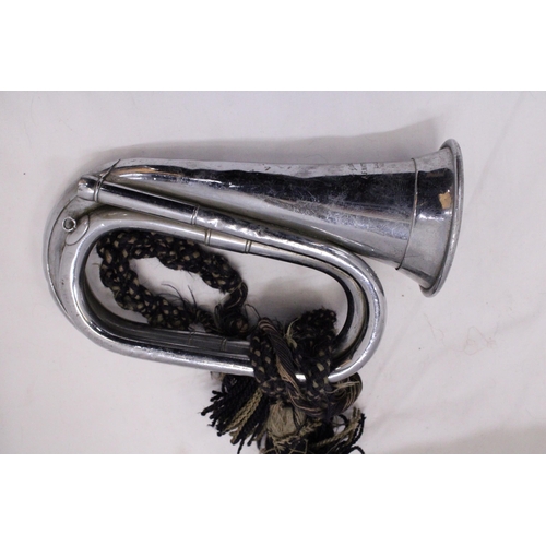 293 - A VINTAGE REGIMENTAL BUGLE BY MATTHEWS AND CO LONDON