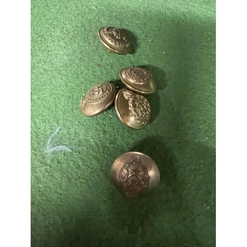 447 - UK ARMY BUTTONS, CONTENTS OF TWO BAGS