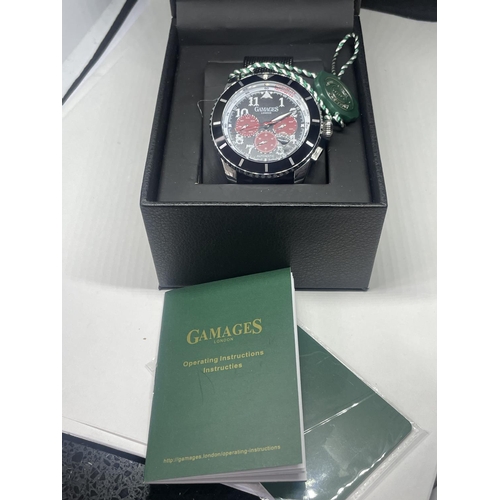 536 - A GAMAGES WRIST WATCH AS NEW