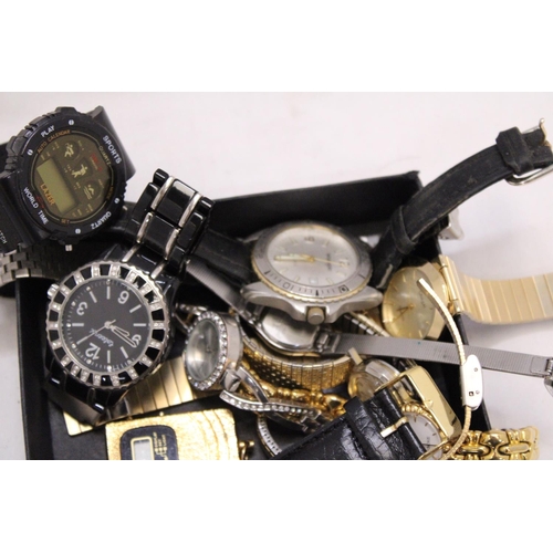 257 - A MIXED LOT OF VINTAGE MECHANICAL AND QUARTZ WATCHES