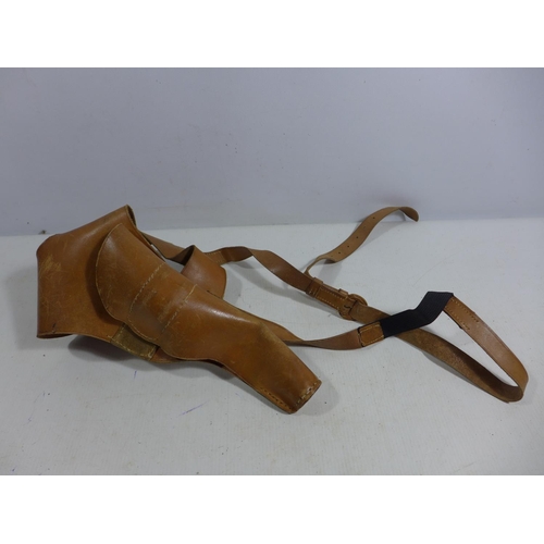 341 - A LEATHER SHOULDER HOLSTER