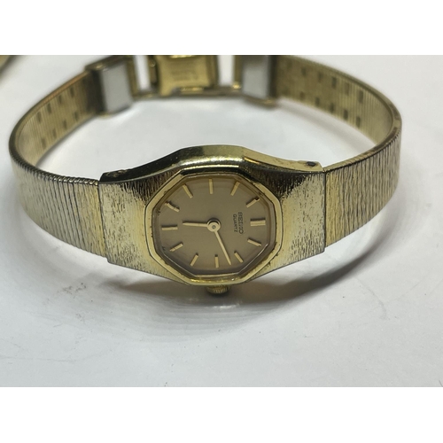 561 - THREE WRIST WATCHES SEEN WORKING BUT NO WARRANTY