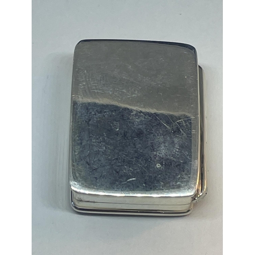 655 - A SILVER PILL BOX WITH ENAMEL FAIRY DESIGN TOP