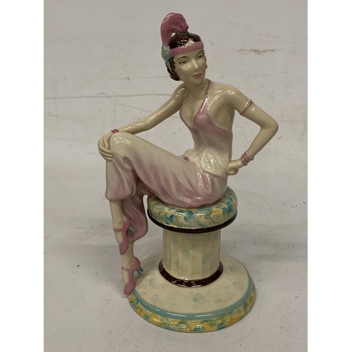 744 - A LIMITED EDITIONM PEGGY DAVIS 'DANIELLE' FIGURINE (SIGNED IN GOLD)