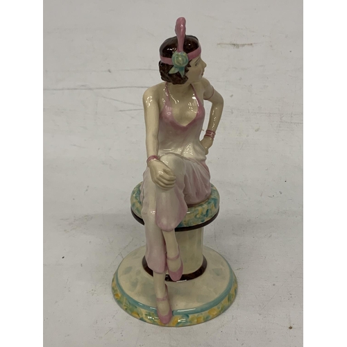 744 - A LIMITED EDITIONM PEGGY DAVIS 'DANIELLE' FIGURINE (SIGNED IN GOLD)