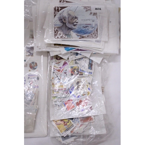 812 - A LARGE BAG OF STAMPS IN PACKETS