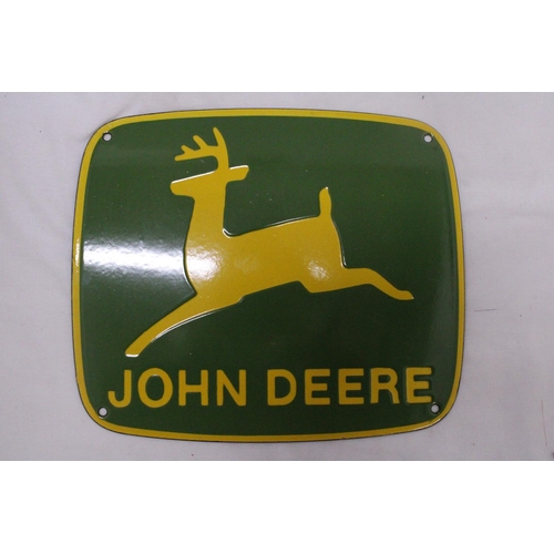 826 - A JOHN DEERE ENAMEL SIGN