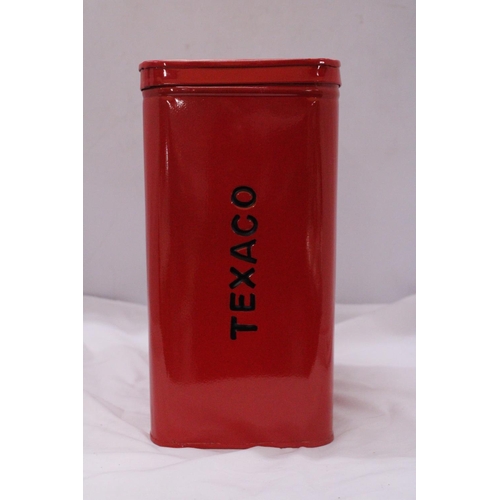 830 - A RED 'TEXACO' STORAGE TIN