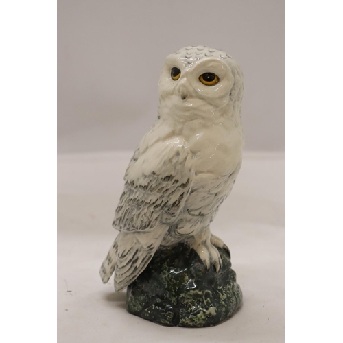 928 - A ROYAL DOULTON, 1984, SNOWY OWL, WHYTE AND MACKAY DECANTER